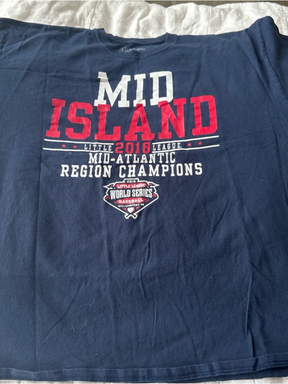 Official LLWS Region Championship T-shirt‎ 2XL navy and red
